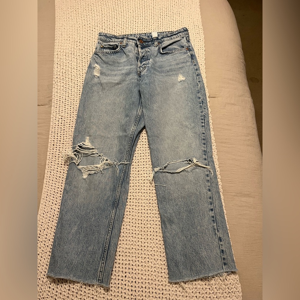 H&M Light Blue Boyfriend Jeans